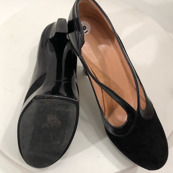 ROBERT CLERGERIE Black Leather | Suede Platforms 6 - Picture 16 of 16